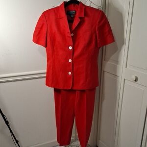 Liz Claiborne Bold Red Women's Pantsuit